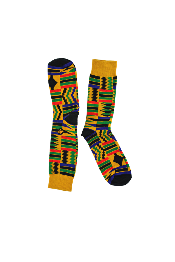 Designing socks inspired by symbolic cultural elements in Africa. All socks aren’t created the same. Shop from our line of combed cotton and Egyptian cotton socks for both men and women. Refresh your wardrobe with some colorful African print dress socks.