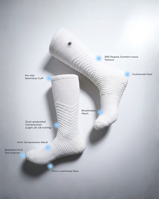 Adaptives - White Socks