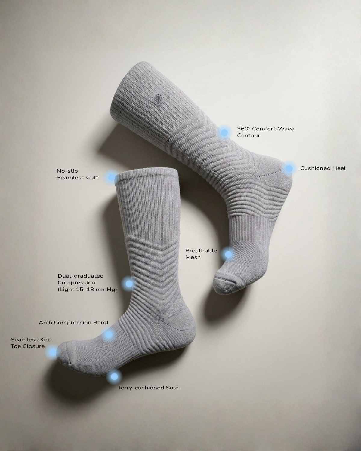 Adaptives - Gray Socks