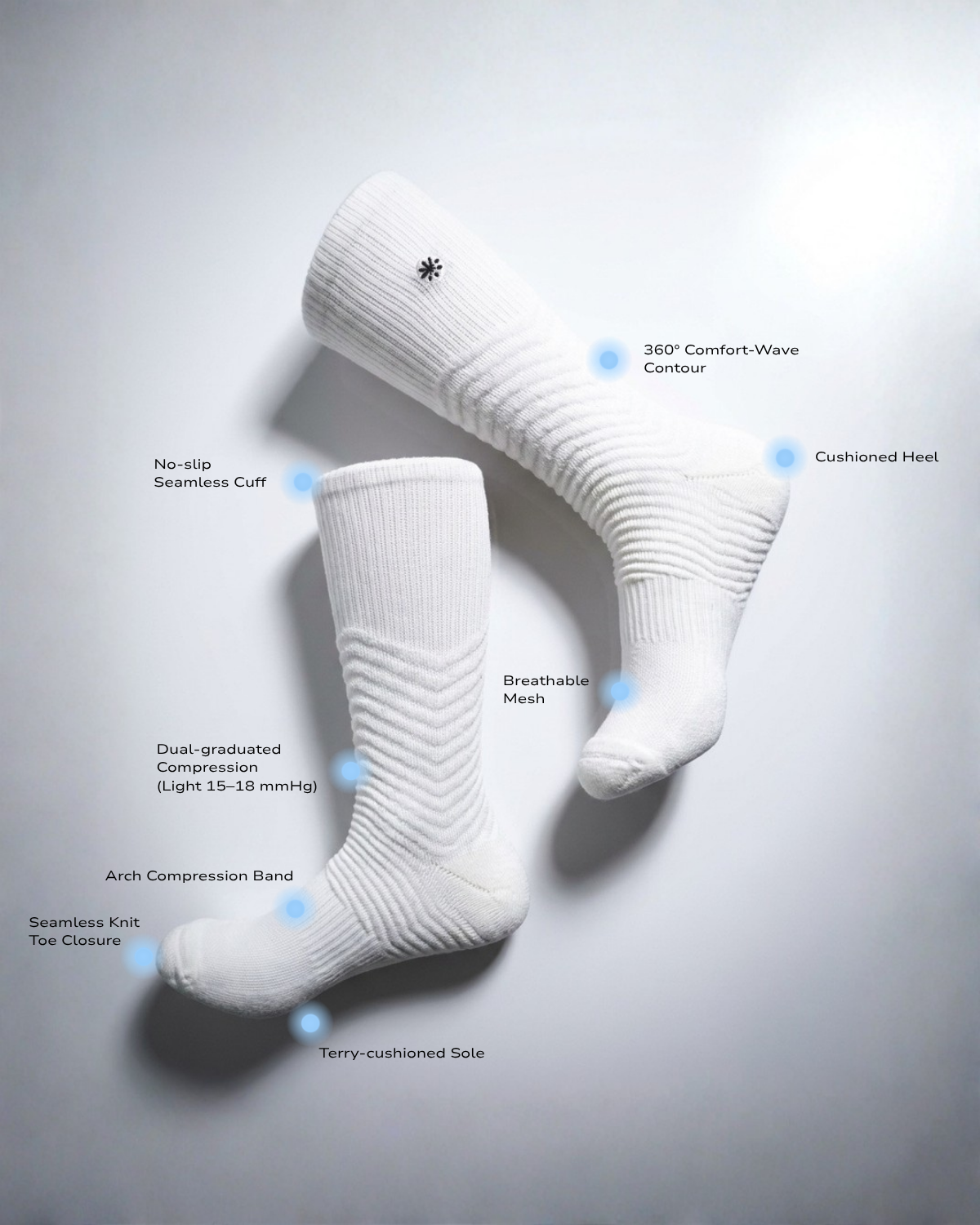 Adaptives - White Socks