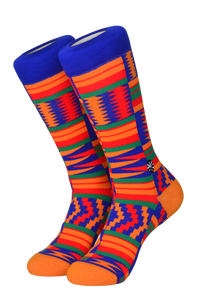Designing socks inspired by symbolic cultural elements in Africa. All socks aren’t created the same. Shop from our line of combed cotton and Egyptian cotton socks for both men and women. Refresh your wardrobe with some colorful African print dress socks and sport socks.